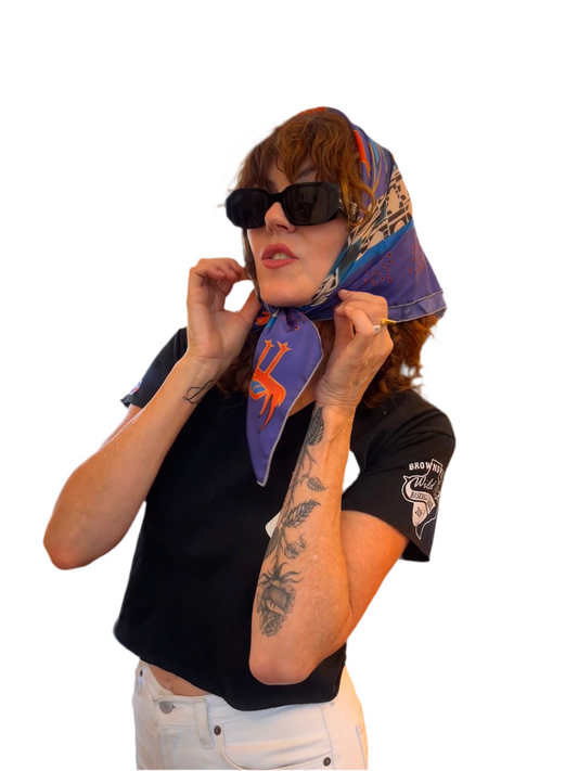 Chicken Heads Silk Scarf