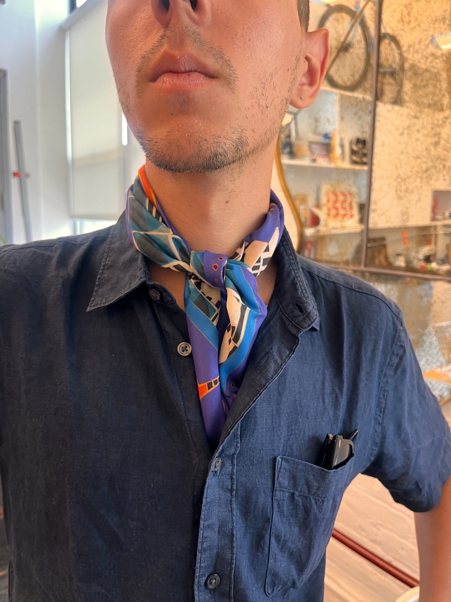 Chicken Heads Silk Scarf