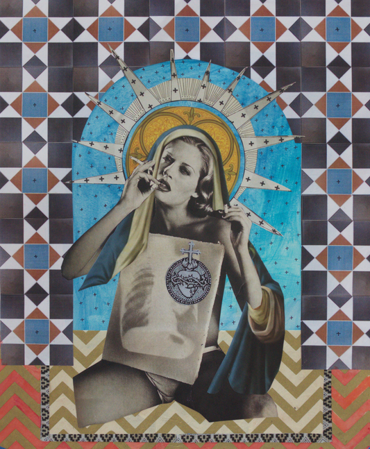 "Fatale" Original Collage on Paper 2024