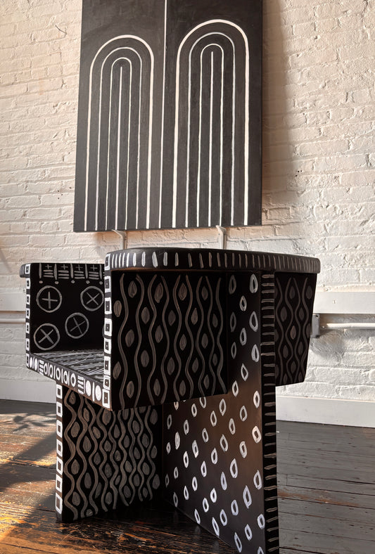 Custom painted Brutus Chair