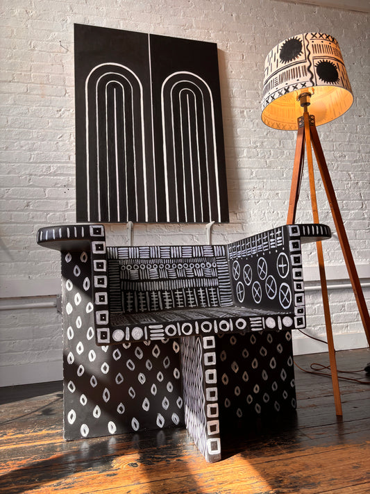 Custom painted Brutus Chair