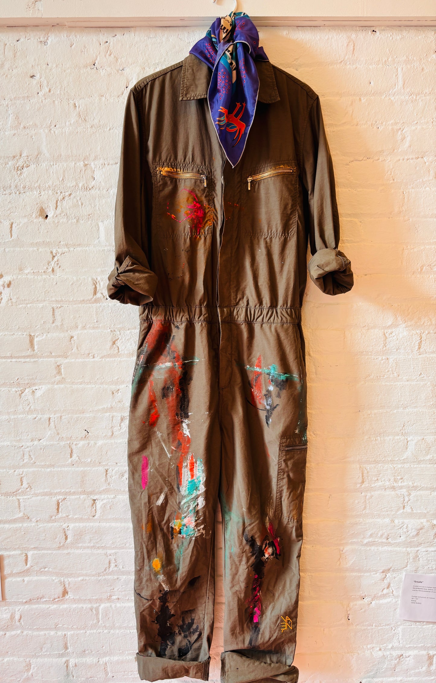 Painters Army Green Jumper