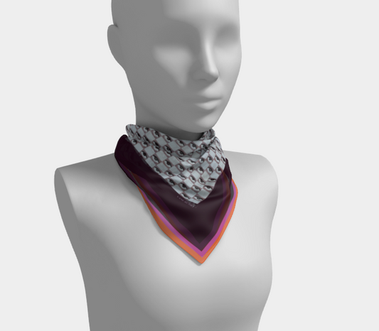 All eyes on you Habotai Silk Scarf